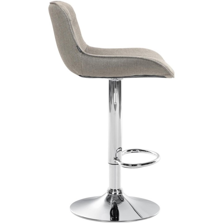 Barhocker Vonore Stoff chrom