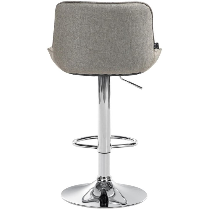 Barhocker Vonore Stoff chrom