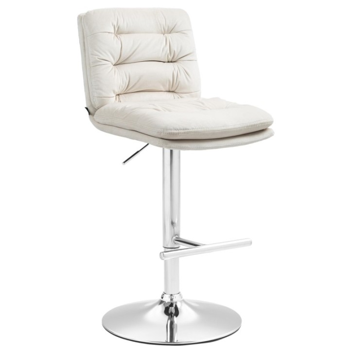 Barhocker Damar Samt chrom
