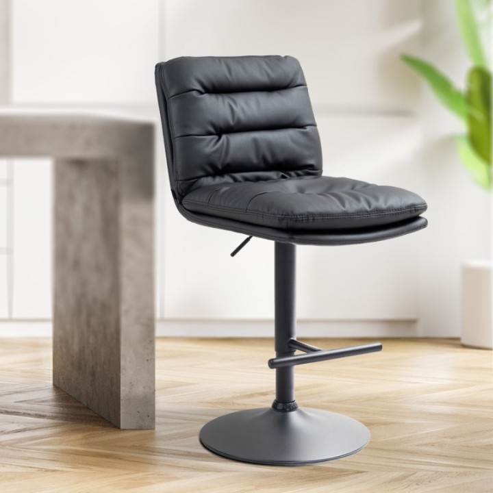 Barhocker Damar Kunstleder schwarz