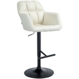 Barhocker Natoma Stoff schwarz