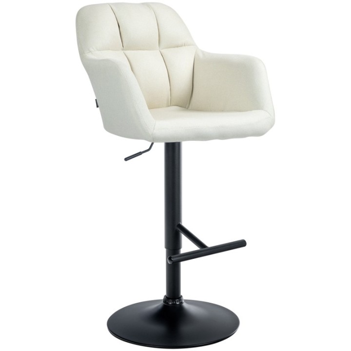 Barhocker Natoma Stoff schwarz