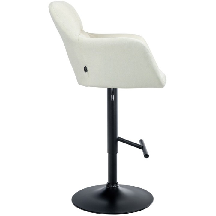 Barhocker Natoma Stoff schwarz
