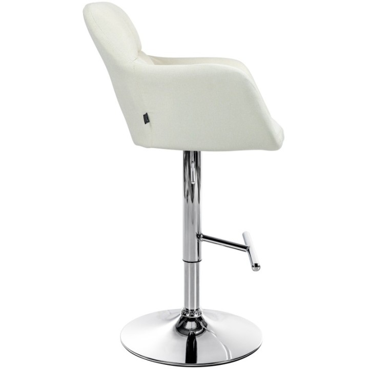 Barhocker Natoma Stoff chrom