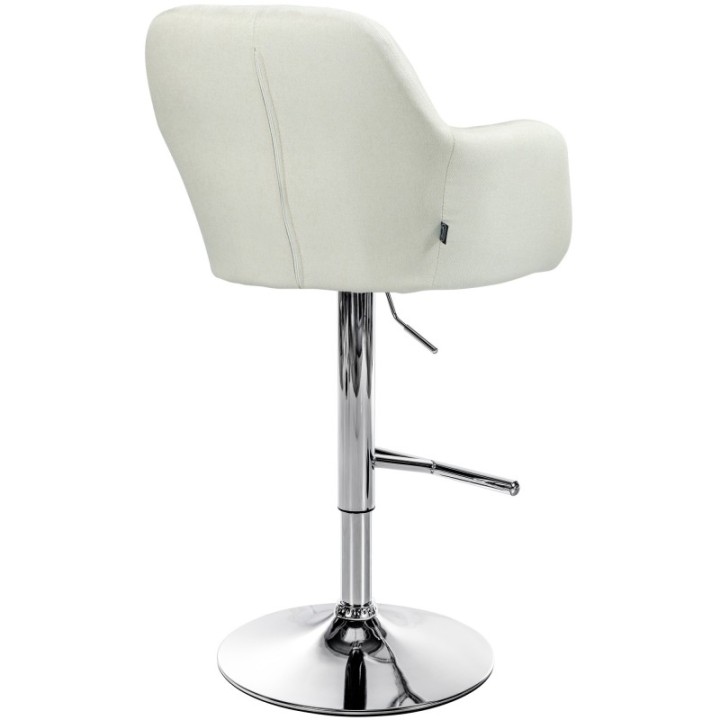 Barhocker Natoma Stoff chrom