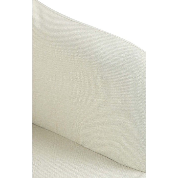 Barhocker Natoma Stoff weiß