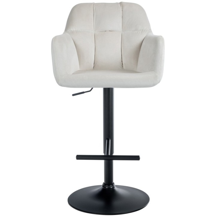 Barhocker Natoma Samt schwarz