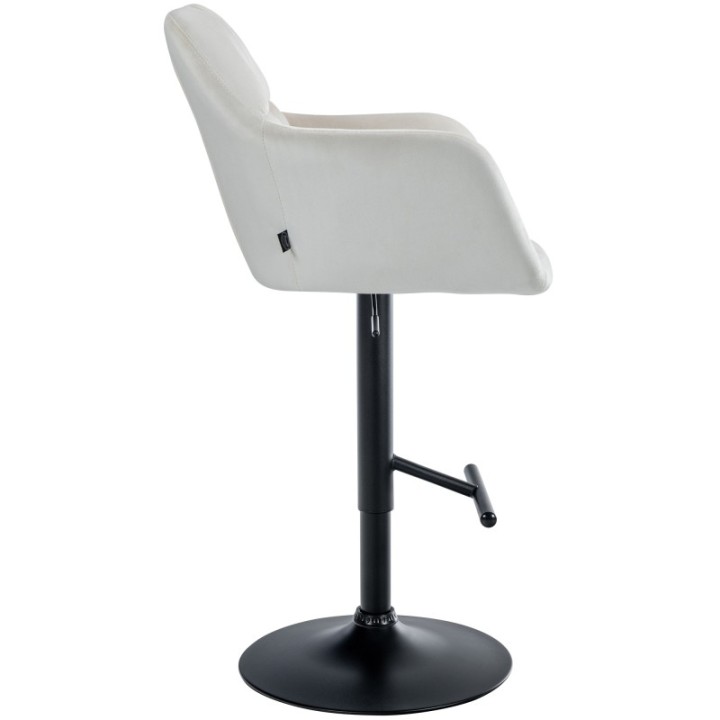 Barhocker Natoma Samt schwarz