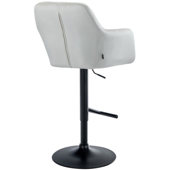Barhocker Natoma Samt schwarz