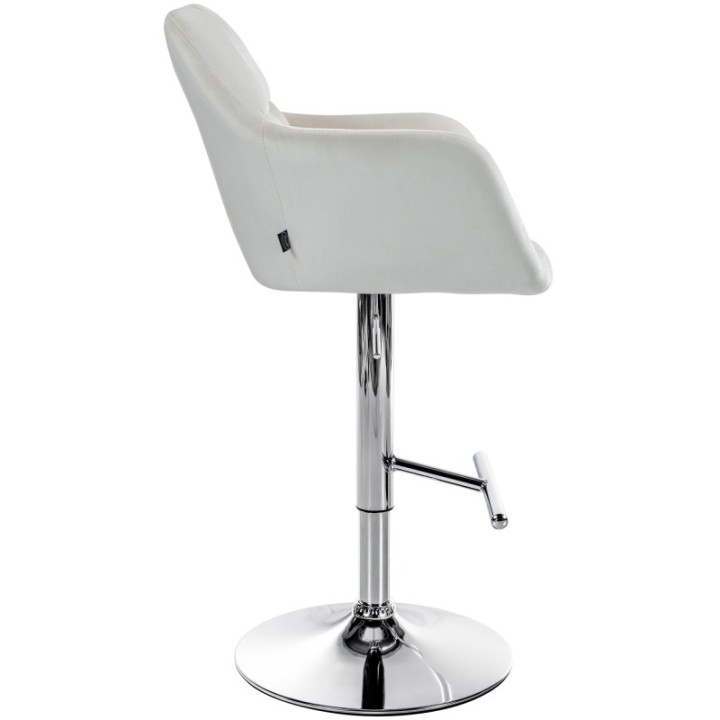 Barhocker Natoma Samt chrom