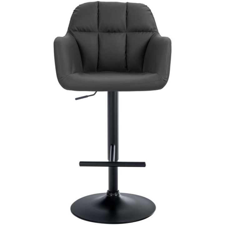 Barhocker Natoma Kunstleder schwarz