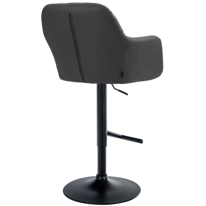 Barhocker Natoma Kunstleder schwarz