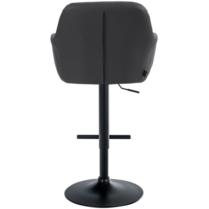 Barhocker Natoma Kunstleder schwarz