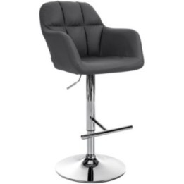 Barhocker Natoma Kunstleder chrom