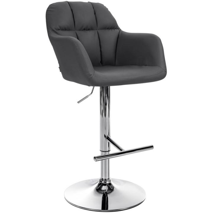 Barhocker Natoma Kunstleder chrom