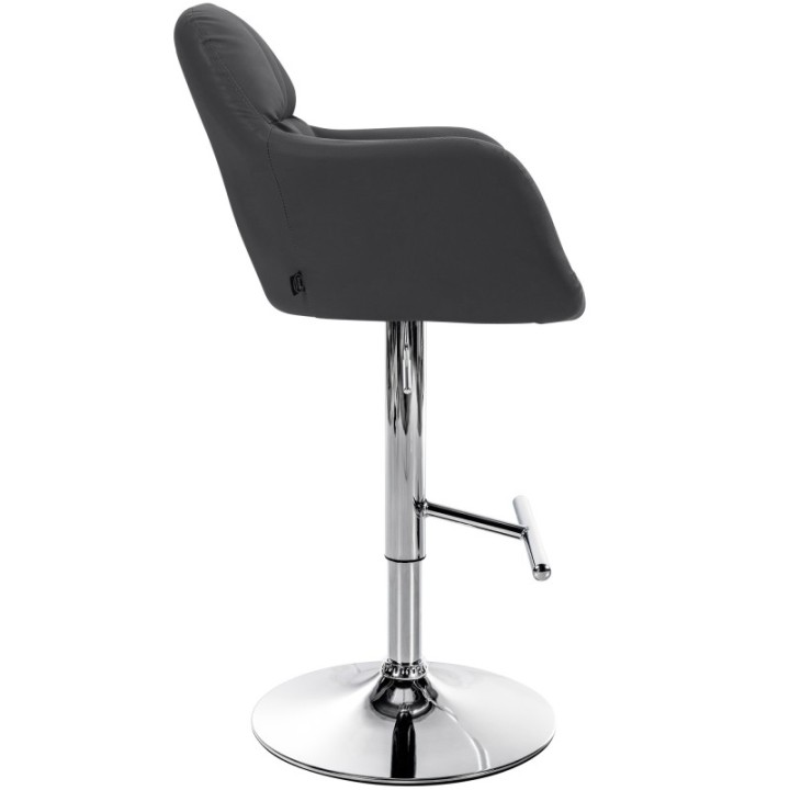 Barhocker Natoma Kunstleder chrom