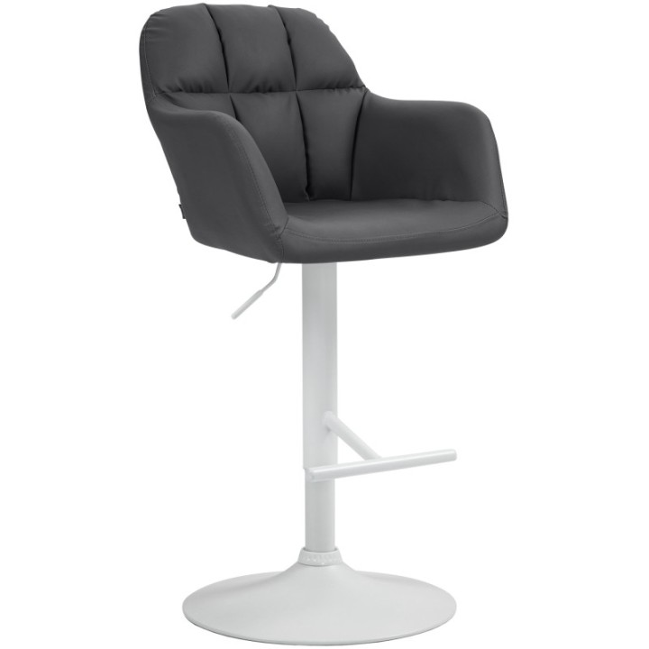 Barhocker Natoma Kunstleder weiß