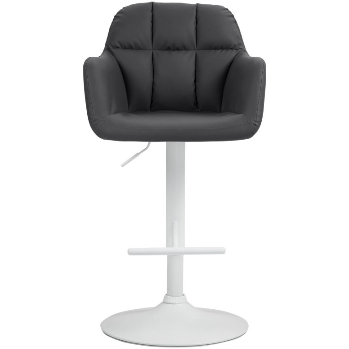 Barhocker Natoma Kunstleder weiß