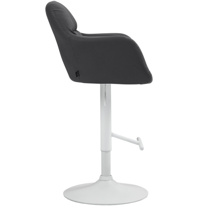 Barhocker Natoma Kunstleder weiß