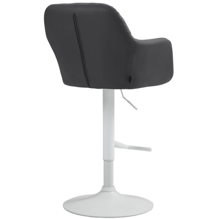 Barhocker Natoma Kunstleder weiß