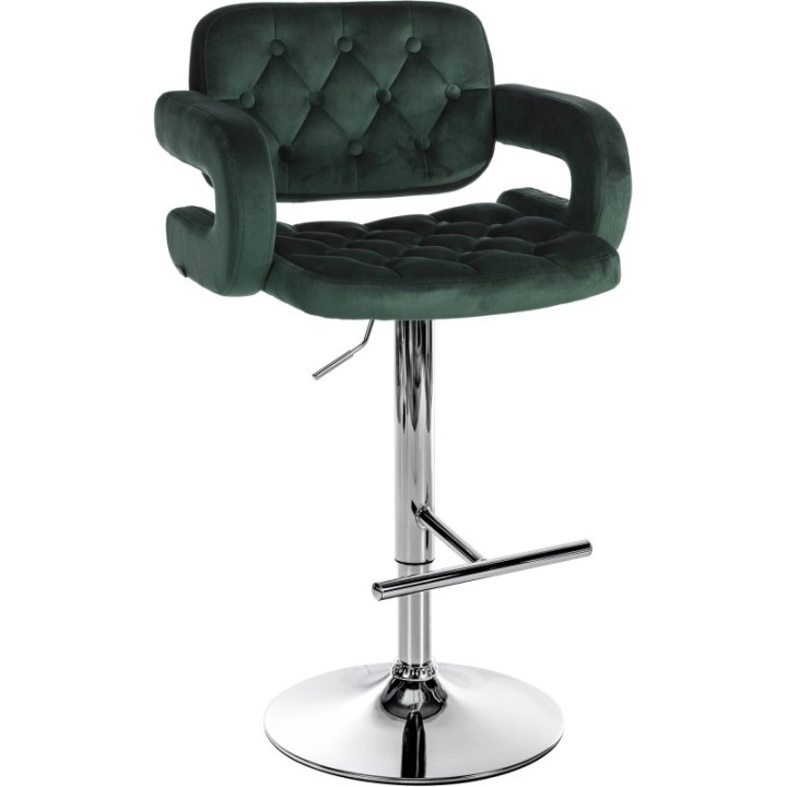 Barhocker Dublin Samt chrom