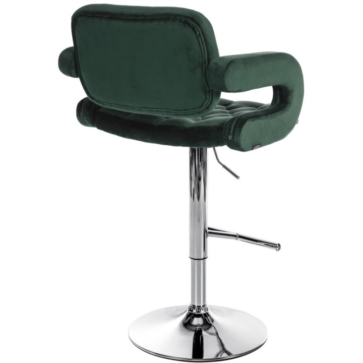 Barhocker Dublin Samt chrom