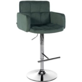 Barhocker Los Angeles Samt chrom