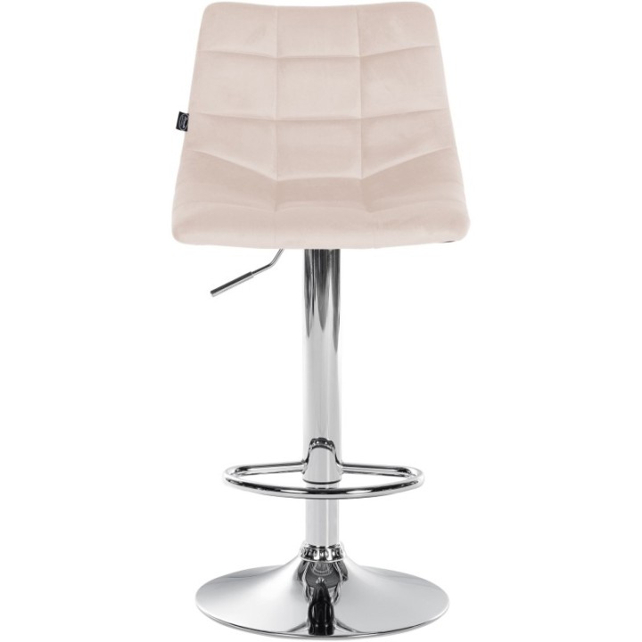 2er Set Barhocker Jerry Samt chrom
