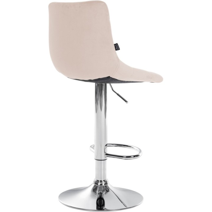 2er Set Barhocker Jerry Samt chrom