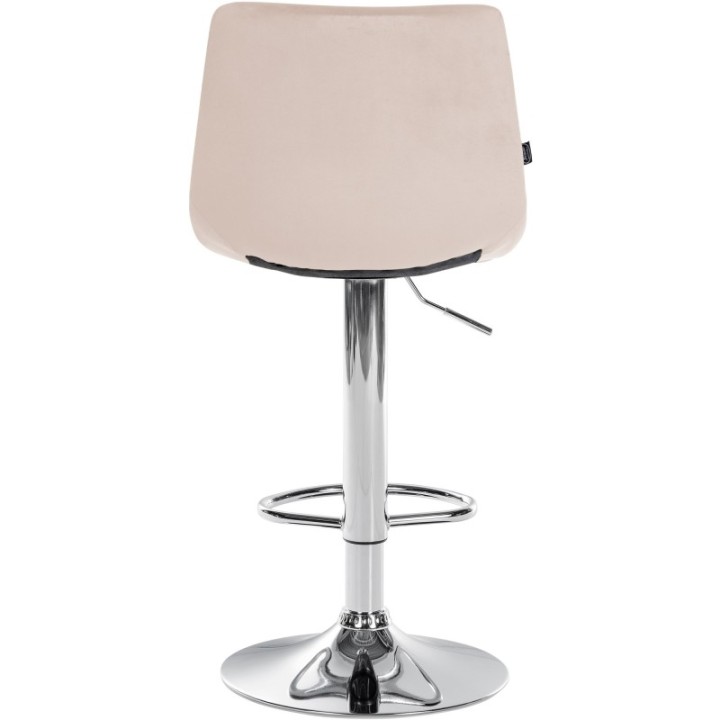 2er Set Barhocker Jerry Samt chrom