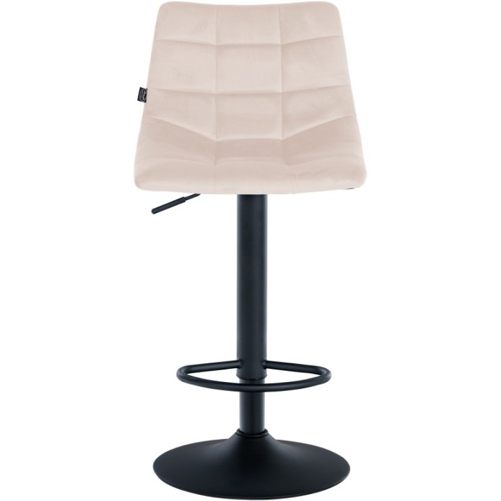 2er Set Barhocker Jerry Samt schwarz