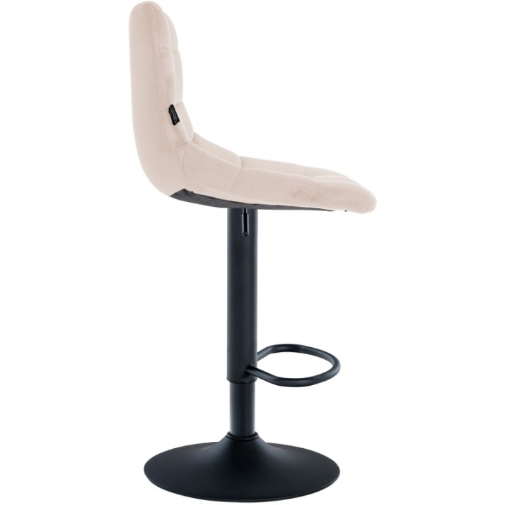 2er Set Barhocker Jerry Samt schwarz