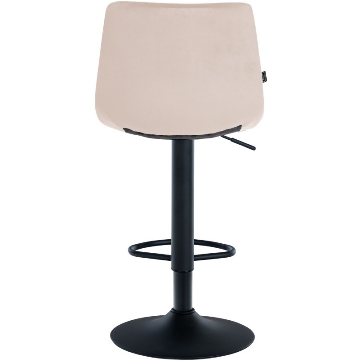 2er Set Barhocker Jerry Samt schwarz