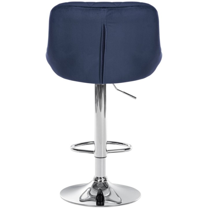 2er Set Barhocker Lazio Samt chrom