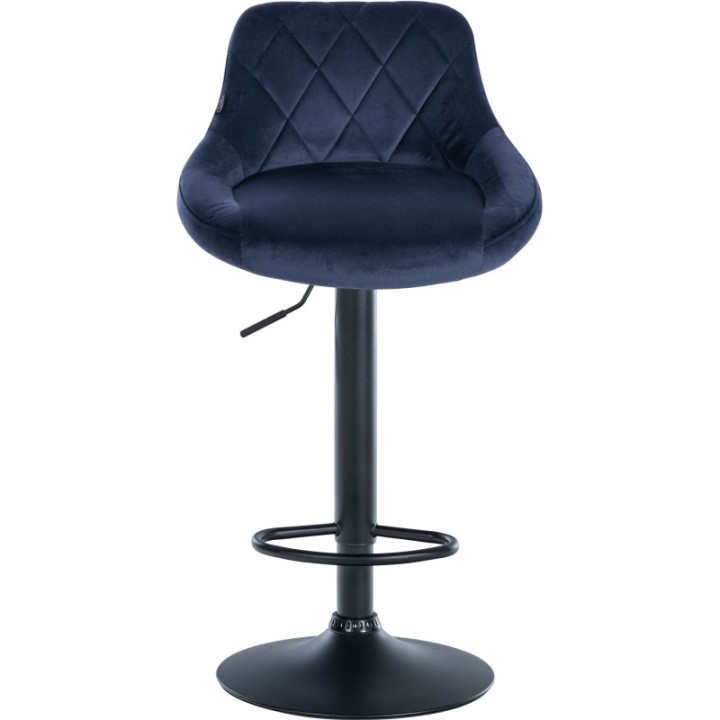 2er Set Barhocker Lazio Samt schwarz