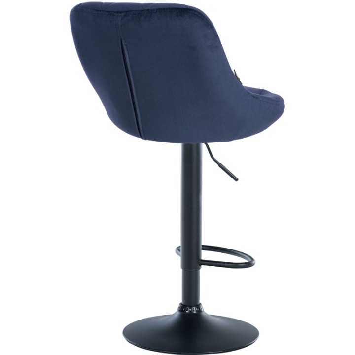2er Set Barhocker Lazio Samt schwarz
