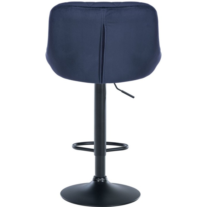 2er Set Barhocker Lazio Samt schwarz