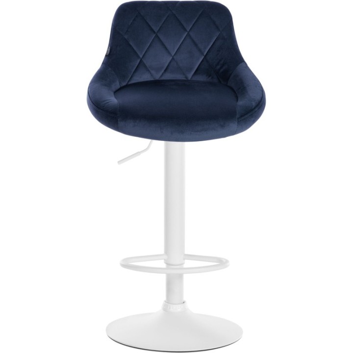 2er Set Barhocker Lazio Samt weiß