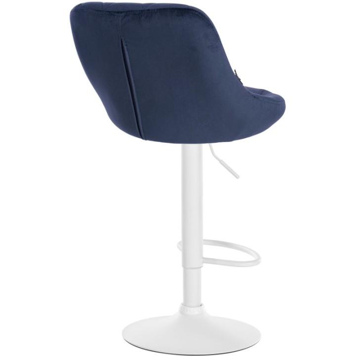2er Set Barhocker Lazio Samt weiß