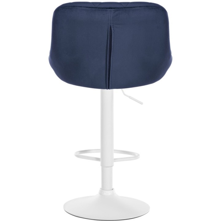 2er Set Barhocker Lazio Samt weiß