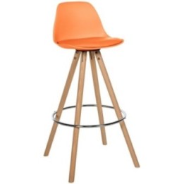 Barhocker Corbin Kunstleder Rund natura