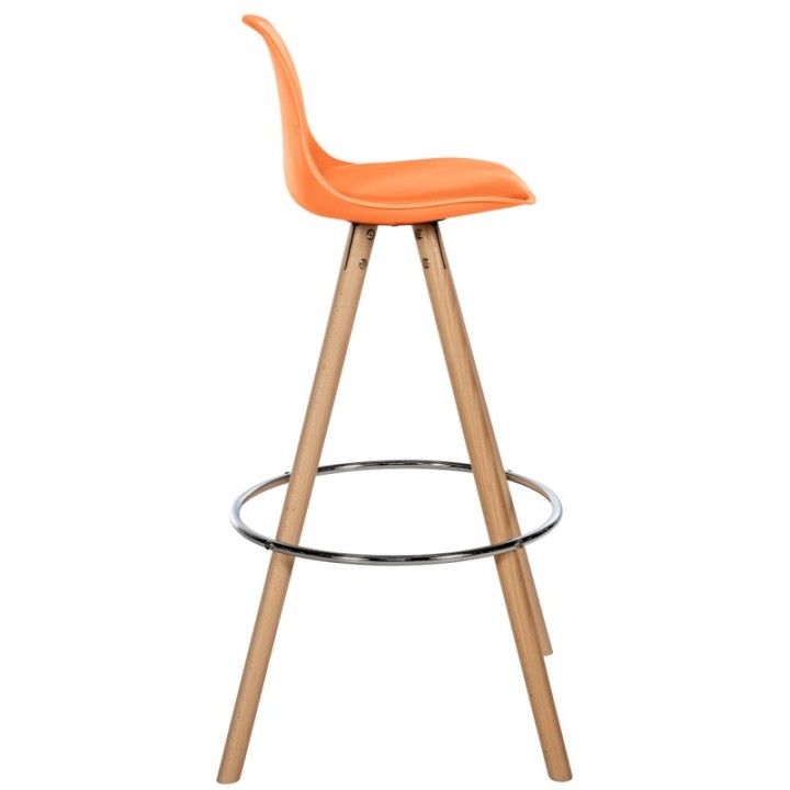Barhocker Corbin Kunstleder Rund natura