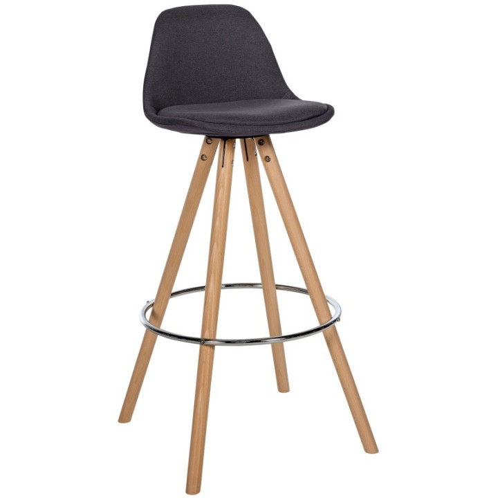Barhocker Corbin Stoff Rund natura