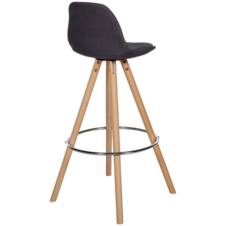 Barhocker Corbin Stoff Rund natura