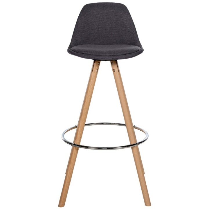 Barhocker Corbin Stoff Rund natura