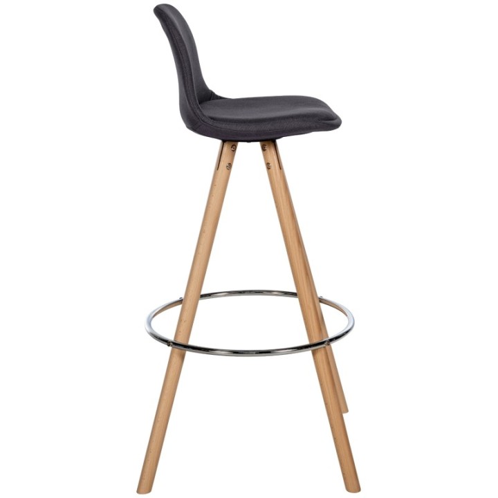 Barhocker Corbin Stoff Rund natura