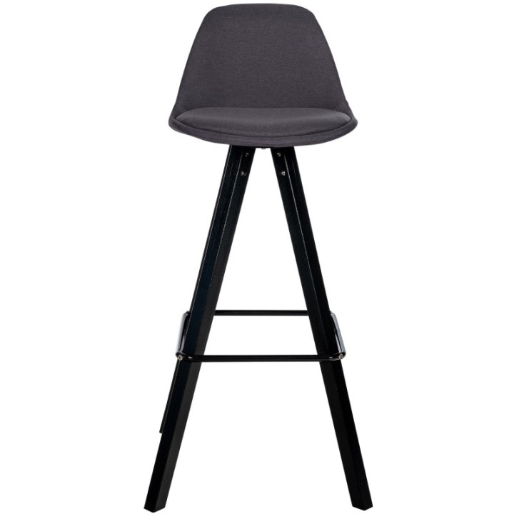 Barhocker Corbin Stoff Square schwarz