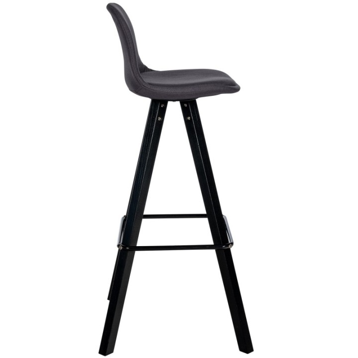 Barhocker Corbin Stoff Square schwarz