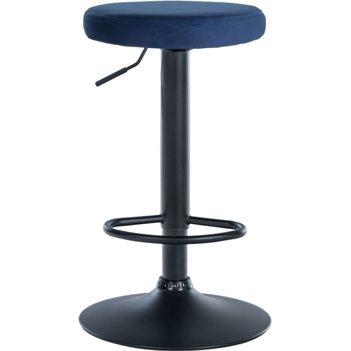 2er Set Barhocker Ponte Samt schwarz