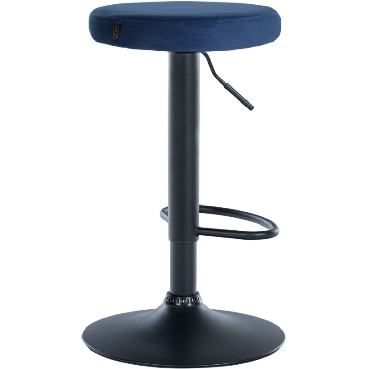 2er Set Barhocker Ponte Samt schwarz